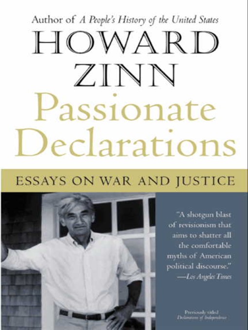 Title details for Passionate Declarations by Howard Zinn - Available